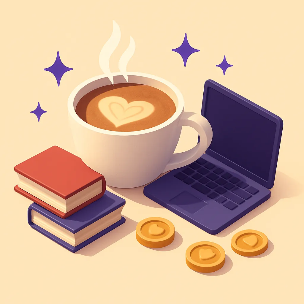 Steun Stofje met een koffie